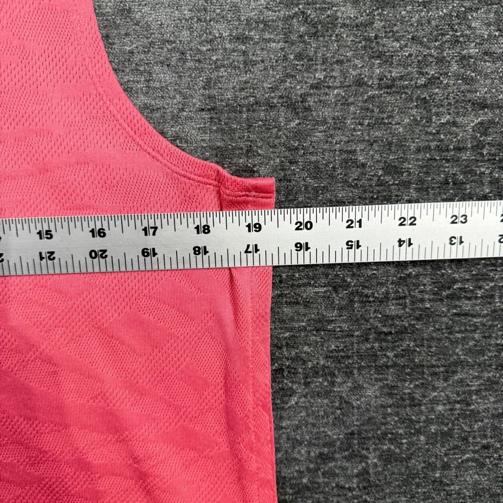 Nike Womens Dri-FIT Sleeveless Golf Polo Pink Jacquard Top DA3251-622 Large